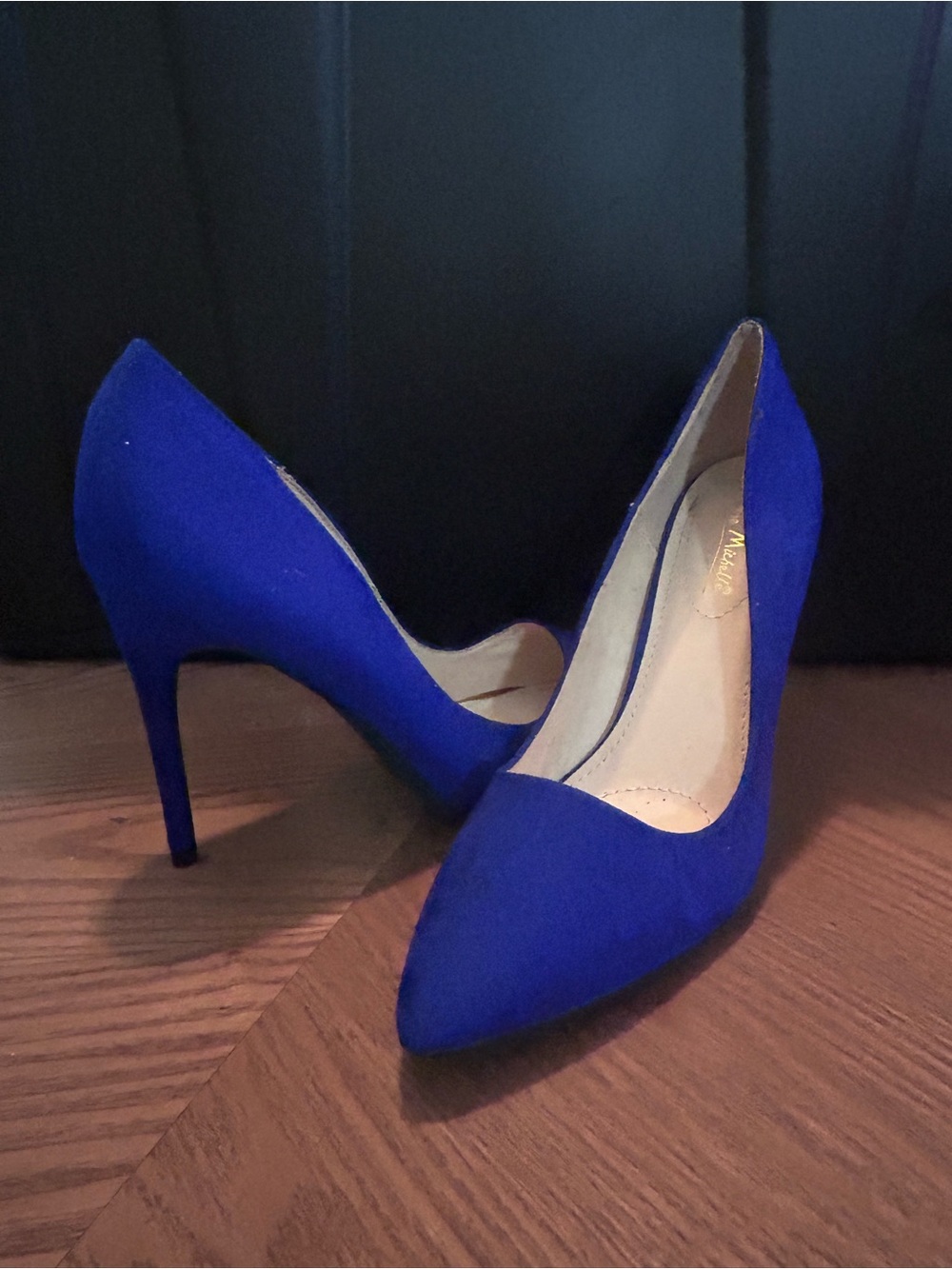 Royal Blue Pointed-Toe Stiletto Pumps